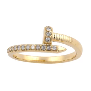 14K 0.15ct Diamond Women's Rings - Image 1