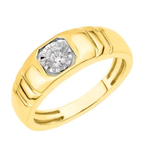 14K 0.29ct Diamond Men's Rings - Image 2