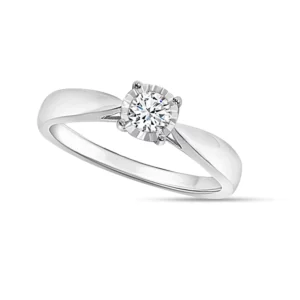 14K 0.20ct Diamond Women's Rings - Image 1