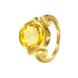 18K Yellow Sapphire Ring - Image 1