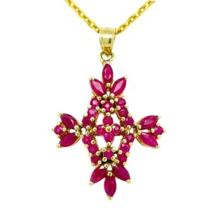 14K 1.18ct Ruby Pendant - Image 1