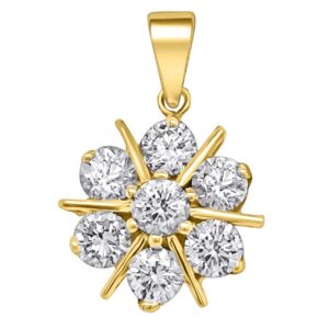 18K 1.72ct Diamond Nakshatra Pendant - Image 1