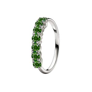 14K 1.04ct Emerald Band Ring - Image 1