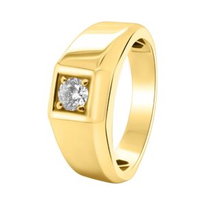 14K Men's Diamond Ring - Image 1