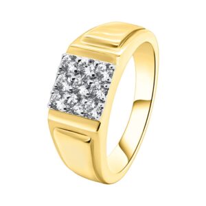 18K 0.50ct Diamond Men's Ring - Image 1