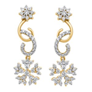 18K 1.21ct Diamond Earrings - Image 1