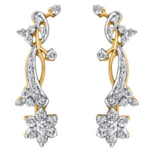 18K 0.82ct Diamond Earrings - Image 1