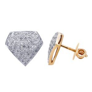 14K 1.37ct Diamond Earrings - Image 1