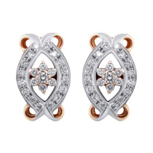 14K 0.76ct Diamond Earrings - Image 1