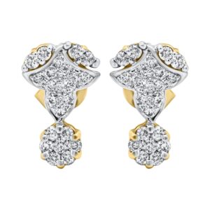 14K 0.87ct Diamond Earrings - Image 2