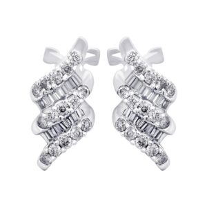 14K 0.70ct Diamond Earrings - Image 1