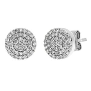 14K 0.38ct Diamond Earrings - Image 1