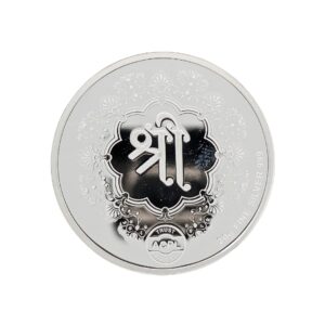 20 grams Laxmi, Ganesh & Saraswoti Silver Coin - Image 2