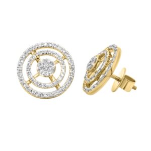 14K 0.90ct Diamond Earrings - Image 1