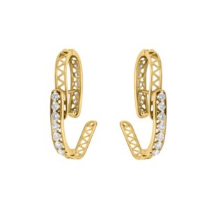 14K 0.71ct Diamond Earrings - Image 1