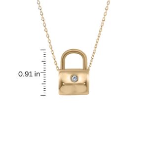 14K Lock Pendant - Image 3