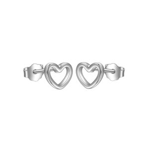 14K Heart Earrings - Image 1