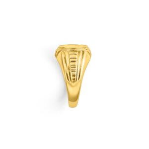 22K Round Face Signet Ring - Image 3