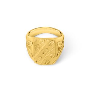 22K Textured Men's Ring - Image 2