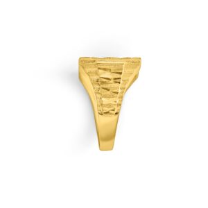 22K Textured Men's Ring - Image 3