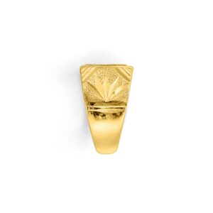 22K "D" Initial Men's Ring - Image 3