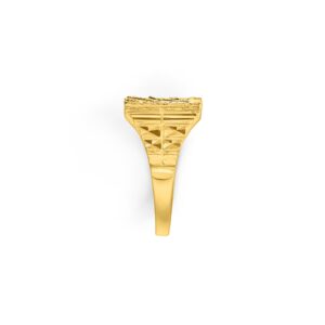 22K Textured Men's Ring - Image 3