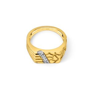 24K Men's Nugget Ring - Image 2